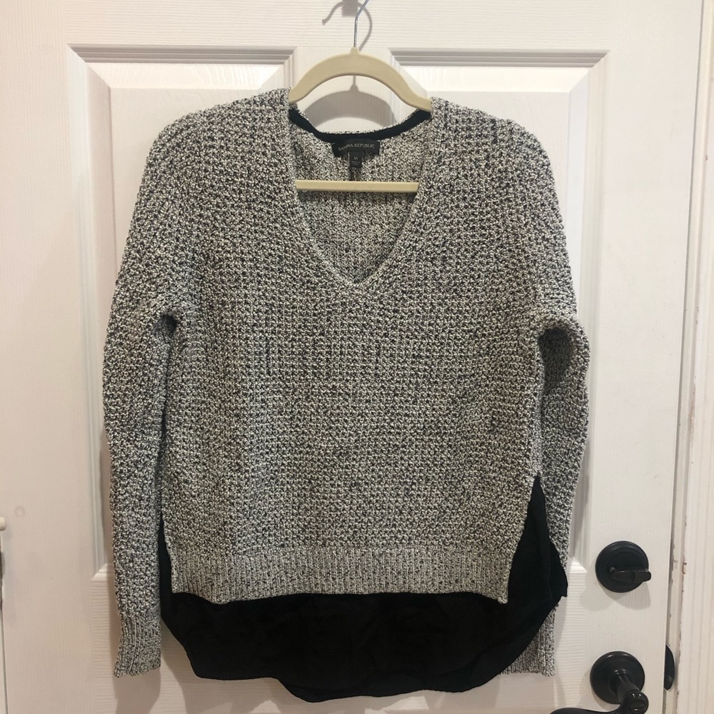 Black & White Knit Sweater